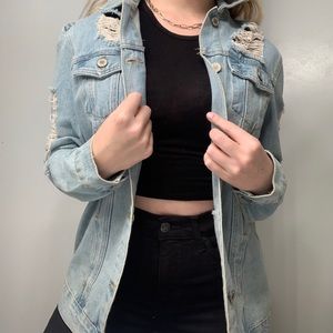 Distressed Jean Jacket